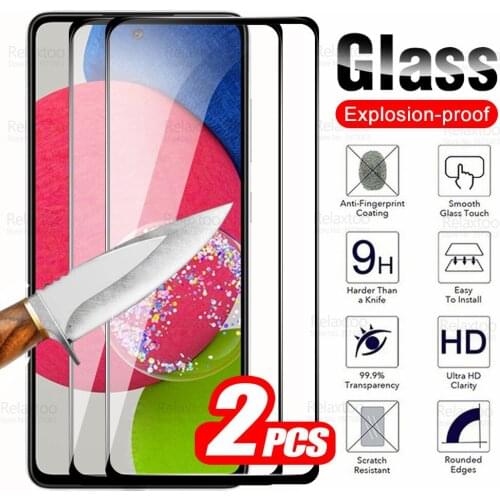 2pcs Protective Glass For Samsung Galaxy A52s Screen Protector Sumsung A 52s A52 52 S A528B A526B 5G 9D Cover Tempered Glas Film