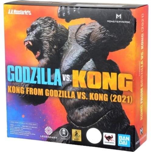 2021 The New Bandai Original S.H. MonsterArts Godzilla Vs. King Kong Movie Version Action Figure Collection Model Boy Toy Gifts