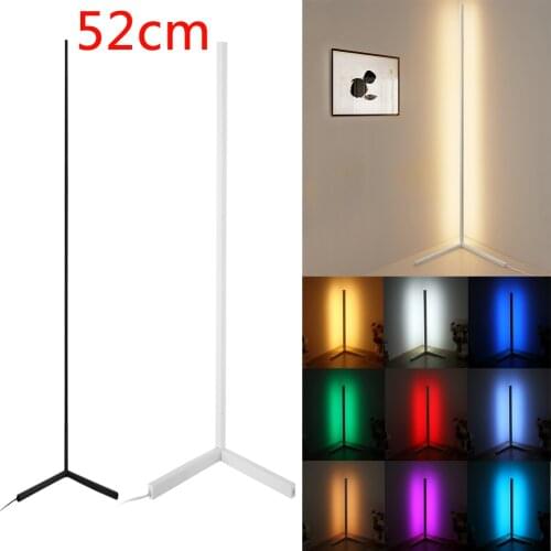 52cm Nordic LED Floor Lamp Modern Simple Warm White Corner Rod Floor Light for Living Room Bedroom Interior Atmosphere Standing