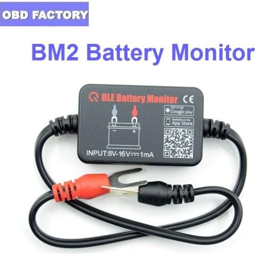 Car Battery Tester Bluetooth BM2 Battery Monitor 12V Battery Analyzer Charging Cranking Test Voltage Test For Android IOS Phone