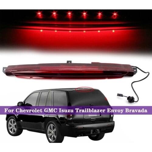 Car Rear Stop Lamp High Mount Third Led Brake Light Trunk For Chevrolet GMC Isuzu Trailblazer Envoy Bravada 15201921 GM2890106