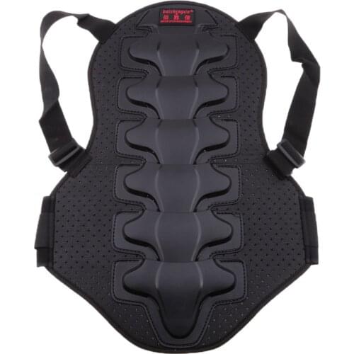 Motorcycle Armor Vest Back Spine Protector Anti-Fall Protection Guard for Dirt Bike Motocross Racing Cycling Body Guard (Black)