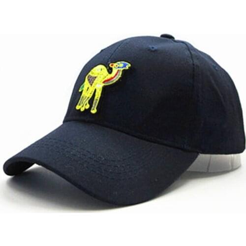 Camel Embroidery Cotton Baseball Cap Hip-hop Cap Adjustable Snapback Hats for Men and Women 301