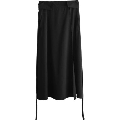 Personality non mainstream mens and womens same low-grade pants, baggy pants, decorative skirt and trousers, irregular and alt