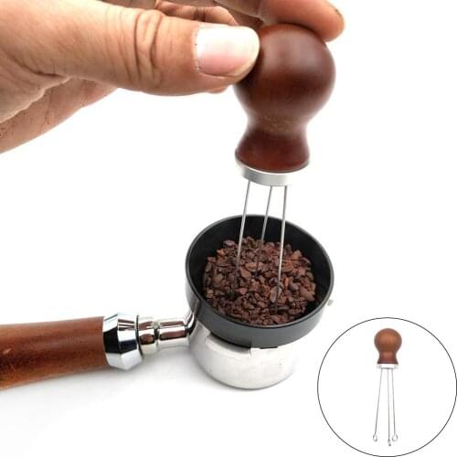 Coffee Tamper Needle Leveler Tool, Professional Espresso Distributor Leveler Tool with Comfortable Handle