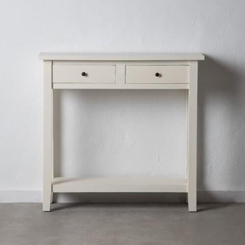 Console White broken wood MINDI SALON 90X30X85 CM