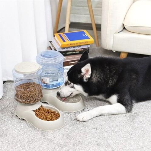 Pet Dog Feeder Automatic Drinking Water Bowl Fountain For Cat Dog Large Capacity Plastic Dog Food Bowl Water Dispenser hundenapf