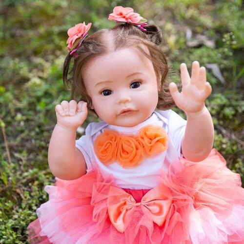 Hoomai 60 CM New princess Reborn Baby Dolls Soft Body Realistic Reborn Dolls For Children Play Toys Gifts