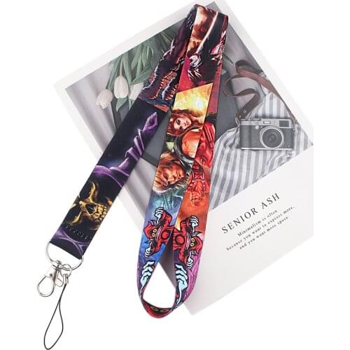 M4705 DMLSKY Horror Monster Necklace Key Lanyard ID Badge Holders Cartoon Phone Neck Straps