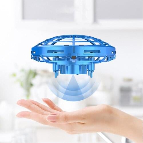 Mini UFO Drone With Light Infraed Gesture Sensing Helicopter Model Electric Quadcopter Pocket flayaball dron Toys for children