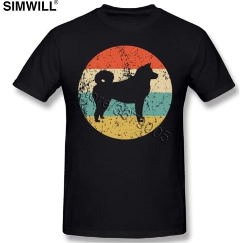 Mens Vintage Akita Inu Dog T Shirt Funny Japanese Akiat T-Shirts Short Sleeved 100% Cotton Casual Tshirt O Neck Trendy Tees