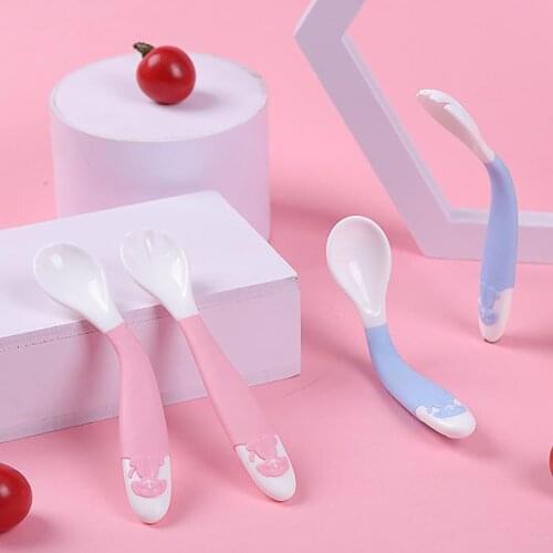 Spoons Baby Easy Grip Cutlery Sets Utensil Self Feeding Kit Children Training Learning Tableware and Fork Tableware Spoon Set