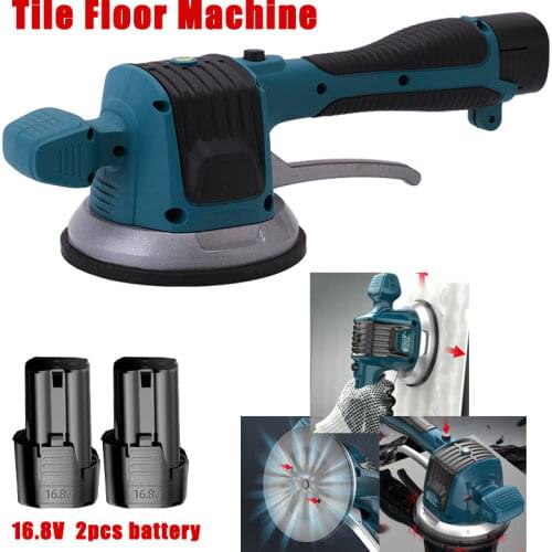 Tile Vibrator Tiling Machine Powerful Adjust Tiles Floor Plaster Laying Machine Automatic Leveling Plastering Tool With Battery