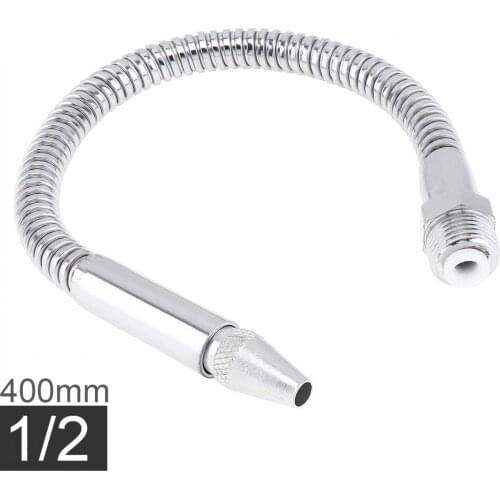 TORO 1/2 1/4 3/8 Inch 400mm Cooling Sprays Metal Flexible Water Oil Cooling Tube with Round Head Nozzle Fit for CNC Machine