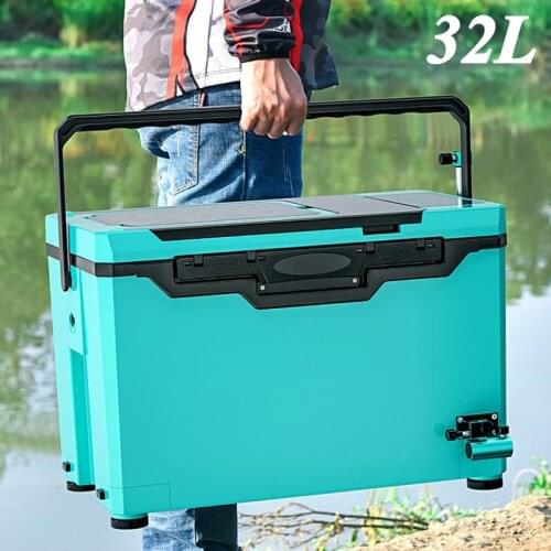 32L Adjustable Fishing Seat Storage Box Tool Multi-Function Fishing Box Full Set Of Large Capacity Space Platform Accessory Gear