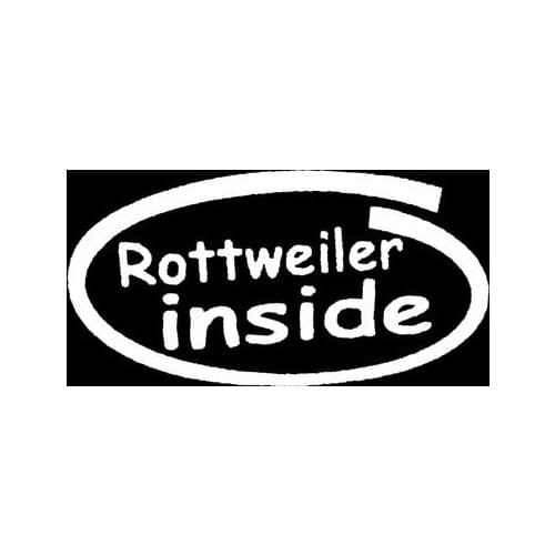 Rottweiler Inside Decal Lettering Art Sticker for Window Door Kayak Motorcycles Hero Idol Vinyl Decal 13x8cm