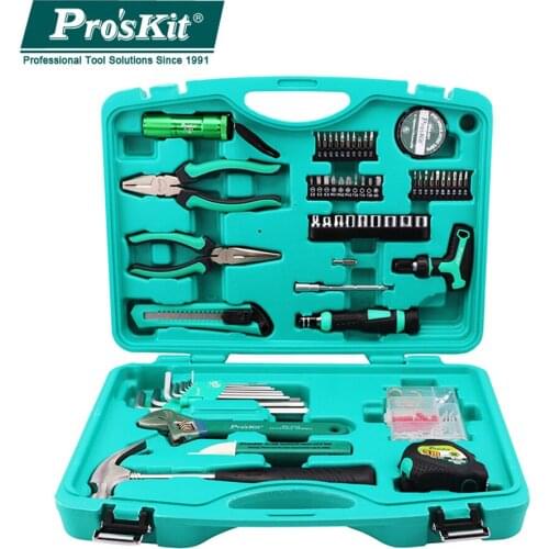Household Tools PK-2056 Set Multifunctional Hand Tool Box Simple Maintenance Hand Tools Kit For Household Use Knife Plie