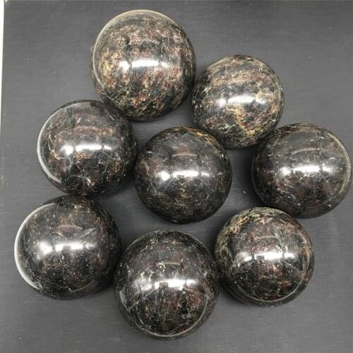 Astrophyllite ball natural stones and crystals sphere polished quartz minerals home decoration for gifts