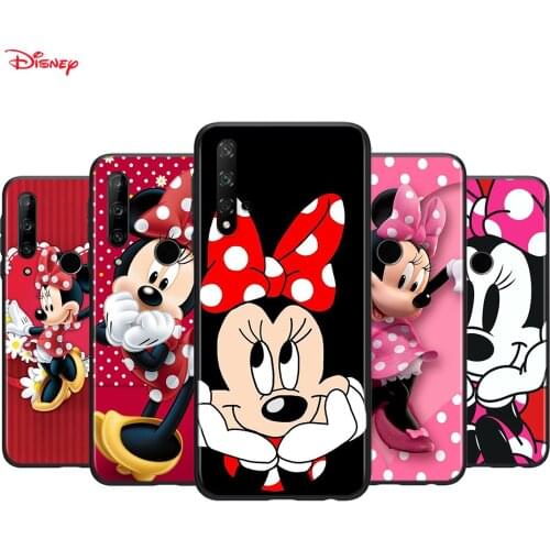 Silicone Cover Red Minnie Mouse For Honor 30 30S V30 V20 9N 9S 9A 9C 20S 20E X10 20 7C Lite Pro Plus Phone Case
