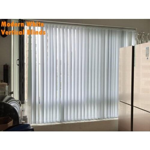 Modern White vertical blinds Shading Blinds persianas verticales Decorative screen for Living room/bedroom/office