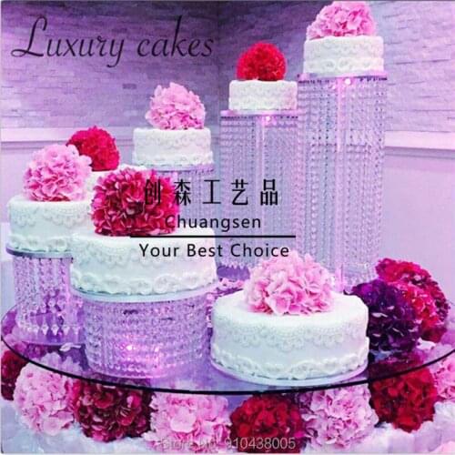 Wedding Cake Rack Cake Stand Set Display Wedding Birthday Party Dessert Cupcake Plate Rack,Wedding Pillar Cake Holders