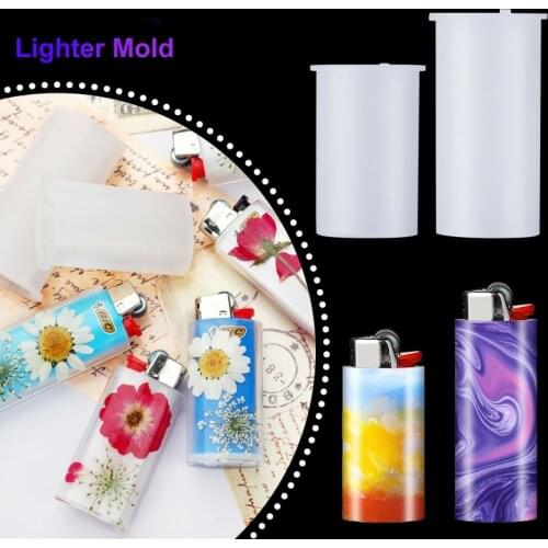 Lighter Case Resin Molds Universal Lighter Protective Cover Silicone Resin Mold for Epoxy DIY Art Crafts Accessories