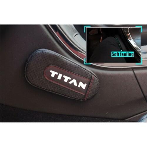 High Quality Leather Leg Cushion Knee Pad Car Door arm pad Interior Car Accessories For Nissan Titan