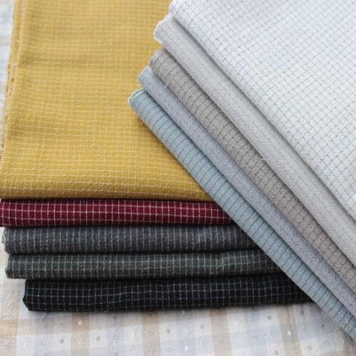 50*140CM Ripstop Japanese Yarn Dyed Washed Cotton Fabric Handmade DIY Doll Bag Quilting Cotton Patchwork Pillow ,Bag Cloth