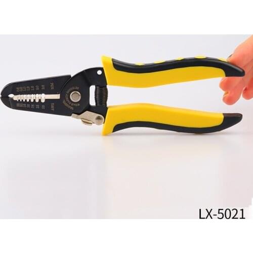 1 Set Multifunctional stripper cable scissors cable scissors peel and peel off pliers for electrical and electronic tools