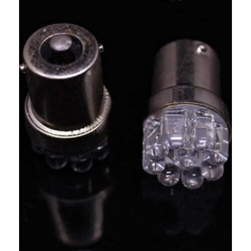 2Pcs Super Bright Auto Car Turn Signal Warning Tail Brake Lamp 9 LEDs Light Bulb