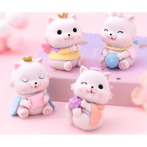 4pcs/set Animal Cat Surprise Blind Box Cute Cats Action Figure Toys Girls Gift Home Deror Xmas