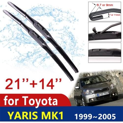 Car Wiper Blades for Toyota Yaris 1999~2005 MK1 Front Window Windshield Wipers Blades Car Accessories 2000 2001 2002 2003 2004