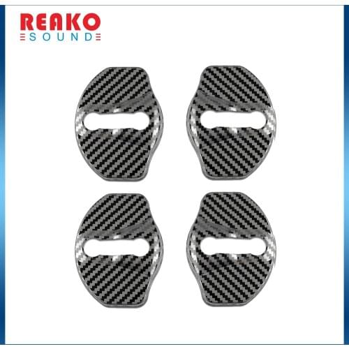 REAKOSOUND Car waterproof Car Door Lock Cover Auto Emblems Case For Tesla Model 3 Model X Model Y Style Roadster Accessories