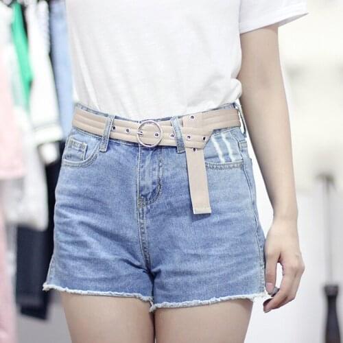 BLA Casual Women Nylon Canvas Belt Alloy Pin Buckle Waist Belt Students Female Jeans Pants Decoration Leisure Waistband Z20