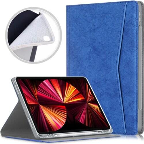 Case for iPad Pro 2021 Case 11 11'' Soft Leather TPU Stand Cover Funda Tablet for iPad Pro 11 2021 2020 2018 2nd 3th Gen Cover