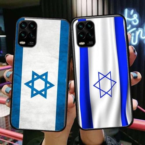 Israel flag cartoon Phone Case For XiaoMi Redmi Note 10 9 9S 8 7 6 5 A Pro T Y1 Black Cover Silicone Back Pre style cover