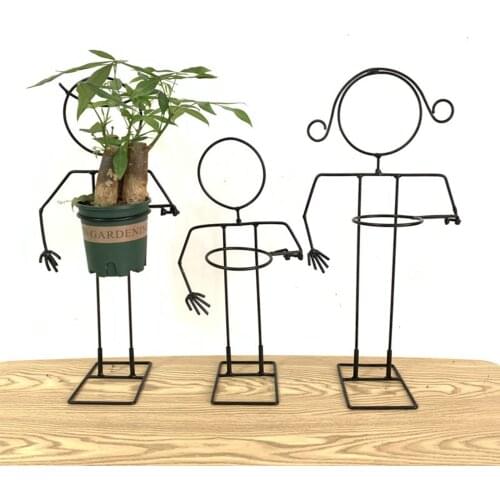 Flowerpot Holder Balcony Plant Stand Art Flower Pot Holder Corner Rack Planter Supports Home Decorative Pots Containers Stand