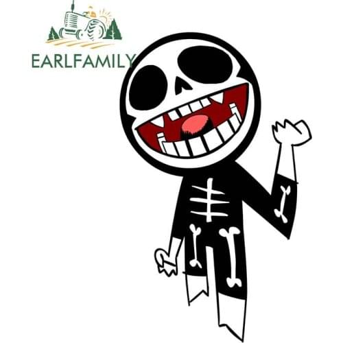 EARLFAMILY 13cm x 8.1cm for Gorillaz Bonesy Funny Car Stickers Motorcycle Car Bumper Window Fashion Waterproof Decals