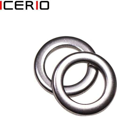 ICERIO 30PCS Solid Rings Fishing Swivels for Assist Hooks Jig Lure Round Rig Ring Saltwater Fishing Accessories