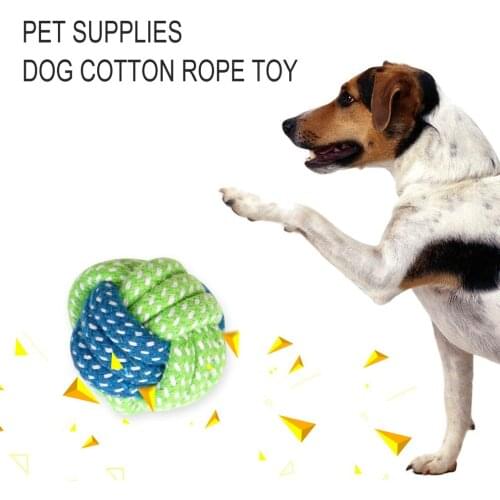 Pet Toy Dog Chews Cotton Rope Knot Ball Grinding Teeth Odontoprisis Pet Toys Funny Dog Bite Rope Universal Pet Supplies