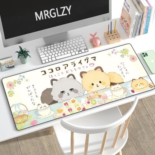 MRGLZY Kawaii Gaming Peripheral 40X90/30X70CM Cartoon Kitty XXL Large Mouse Pad Computer Accessories MousePad Keyboard Desk Mat