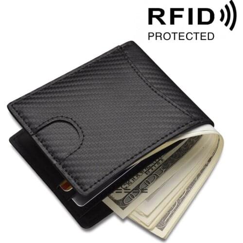 New Genuine leather Men Wallets with Coin Pocket Fashion Male Purse Function Carbon Fiber Black Men Wallet with Card Holders