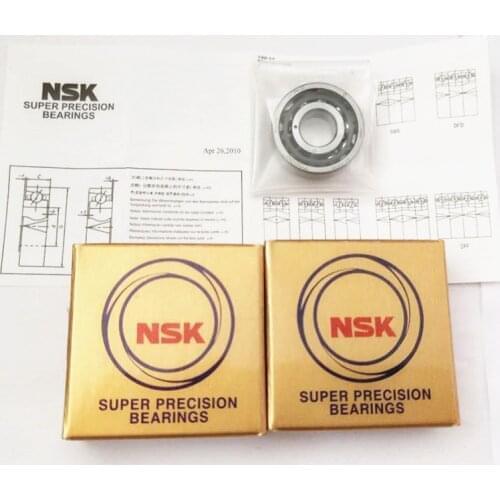 NSK Brand 1 Pair 7005 H7005C RZ P4 DB DT DF DG B 25x47x12 7005C Sealed Angular Contact Bearings Speed Spindle Bearings