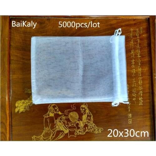 Wholesale 5000pcs 24 color 20x30cm organza bag wedding/Party decoration anniversaire gift bag jewelry Packaging drawstring Pouch