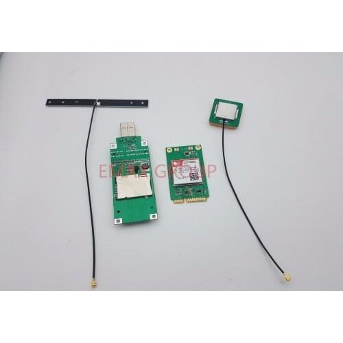 SIMCOM SIM7000A MINI PCIE+GPS Passive antenna+4G antenna+USB adapter 100% New&Original NBIoT & 4G LTE CATM1 EMTC module