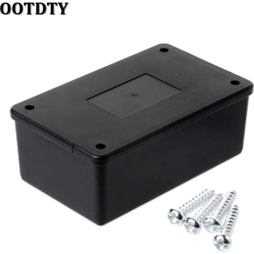 OOTDTY ABS Plastic Electronic Enclosure Project Box Black Waterproof 103x64x40mm Electrical Connector