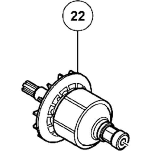 Genuine ARMATURE AND PINION SET for Hitachi 360842 WH10DL 10.8 Volt Lithium Ion Micro Impact Driver