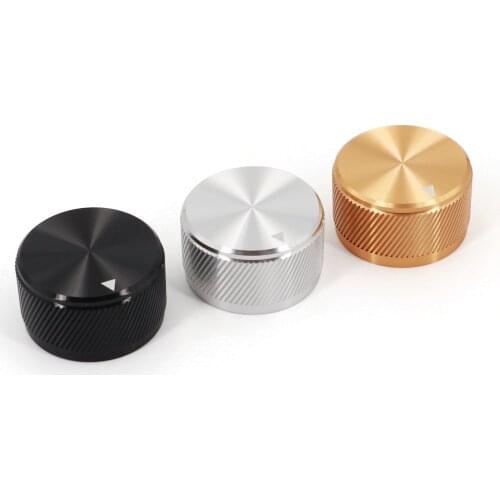 Solid Aluminum Alloy 30 x 17mm Volume Rotary Control 6mm Dia Potentiometer Cap Knob