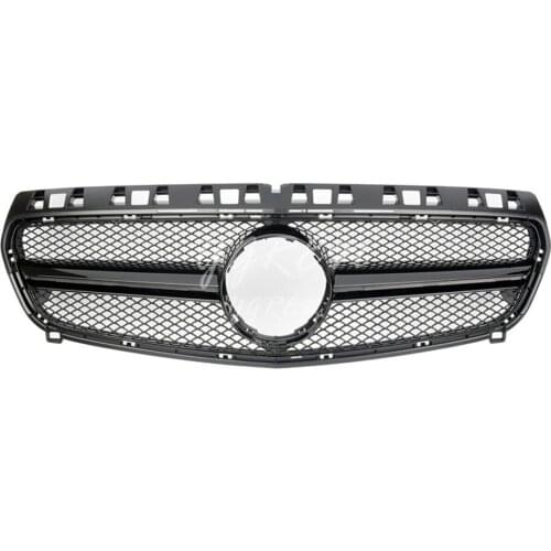 Front Bumper Grill Grille for Mercedes Benz A Class W176 A180 A200 A45 AMG 2013-2015 Auto Racing Grill