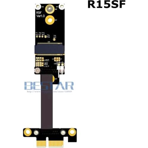Riser x1 PCIe PCI-e 1x To M.2 A.E. Key A+E WiFi WAN NGFF Adapter Card Extender Ribbon Cable 5cm - 1m 1ft Gen3.0 8Gbps